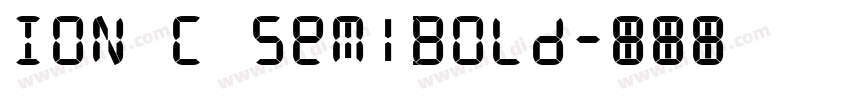 ION C SemiBold字体转换